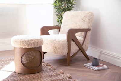 palermo-faux-fur-footstool-with-verbier-armchair